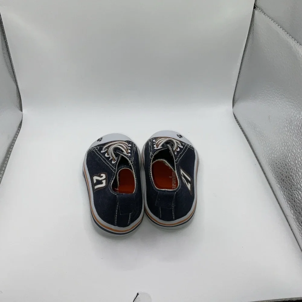 Garanimals Boys Size 4 Infant Blue And Orange‎ Slip On Tennis Shoe
